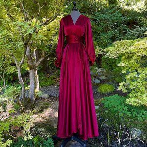 D'Lish Beverly Gown Robe Garnet Small